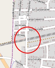 Bahnbrücke im Bärenkeller - zum Vergrößern anklicken