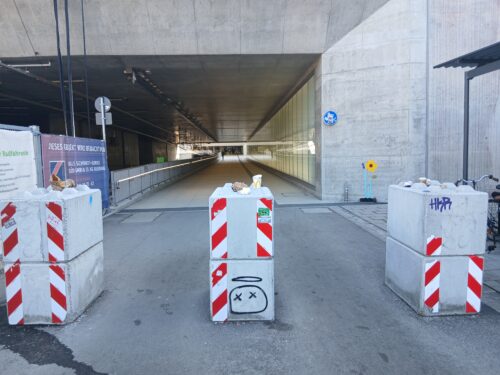 Großprojekt Bahnhofstunnel - Westportal (Foto: DAZ)